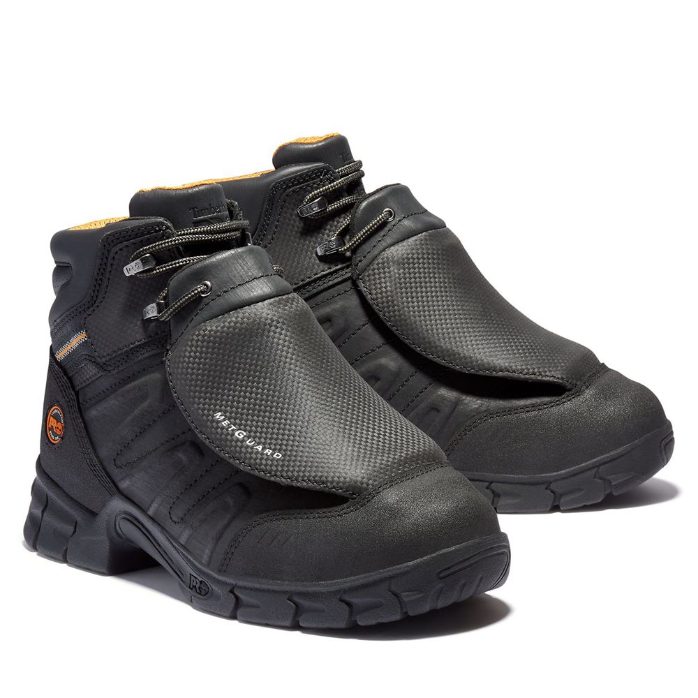 Botas de Trabajo Masculino - Timberland Pro® Excave 6\" Met Guard Steel Toe - PQDBU0942 - Pretas